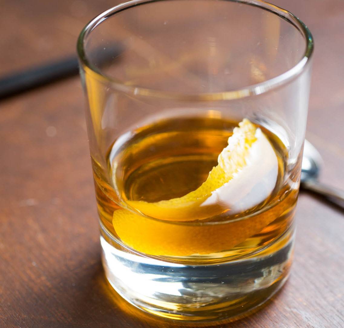 Sazerac cocktail in a glass
