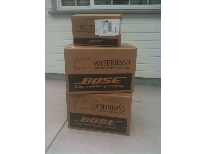 BOSE Pair of Black 901 Speakers and EQ Brand New in the Box