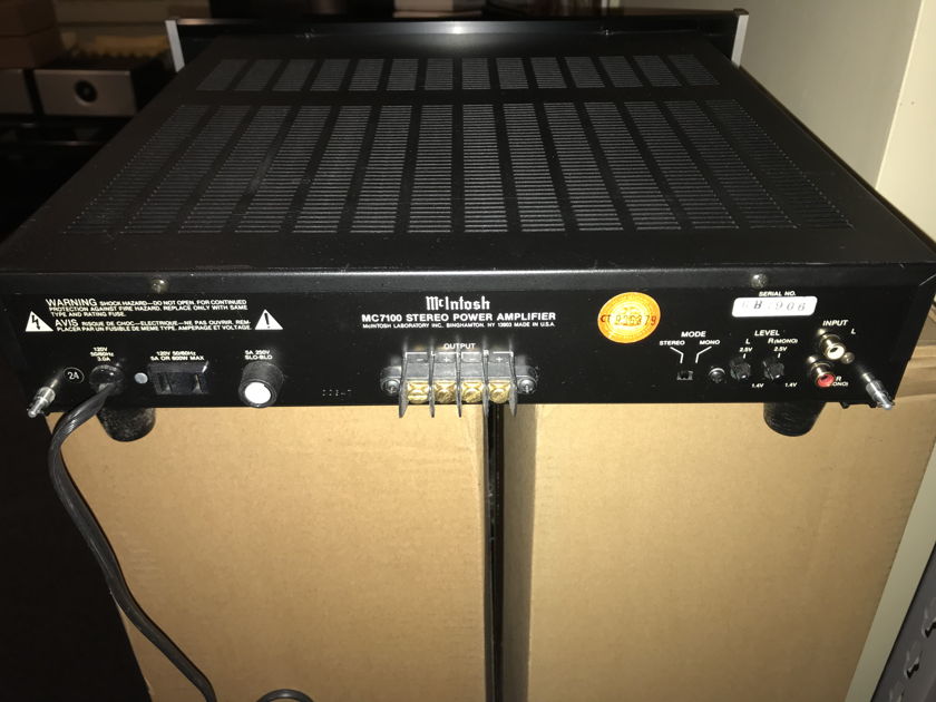 McIntosh MC 7100 2 Channel Amplifier Solid State Audiogon