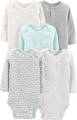 Simple Joys Unisex Bodysuit, 5 Pack