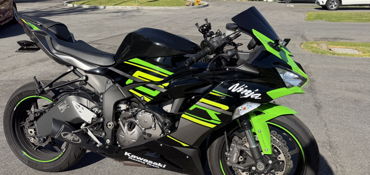 2019 KAWASAKI NINJA ZX-6R ABS KRT EDITION motorcycle for rent near Long Beach, CA