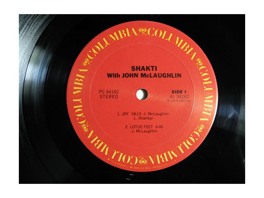 Shakti With John McLaughlin - Shakti With John McLaughlin  -  1976 Columbia PC 34162