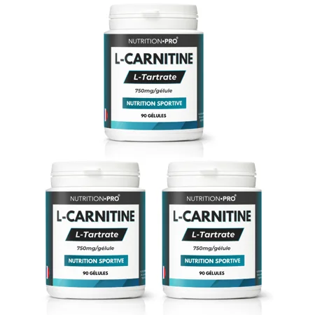 L-Carnitine (L-Tartrate) - Lot de 3