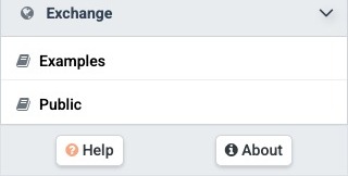 Exchange Menu in the Navigation pane