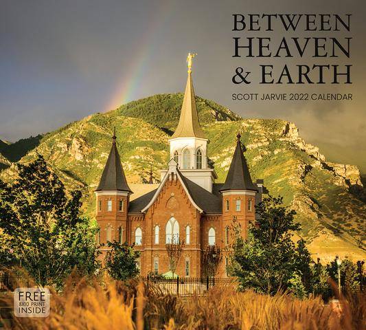 2022 Calendar featuring a photo of the Provo City Center Temple against a green hill.