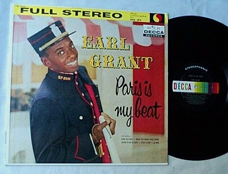 EARL GRANT LP-- - PARIS IS MY BEAT-- rare orig 1960 alb...
