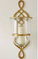 gold finish hurricane wall sconce