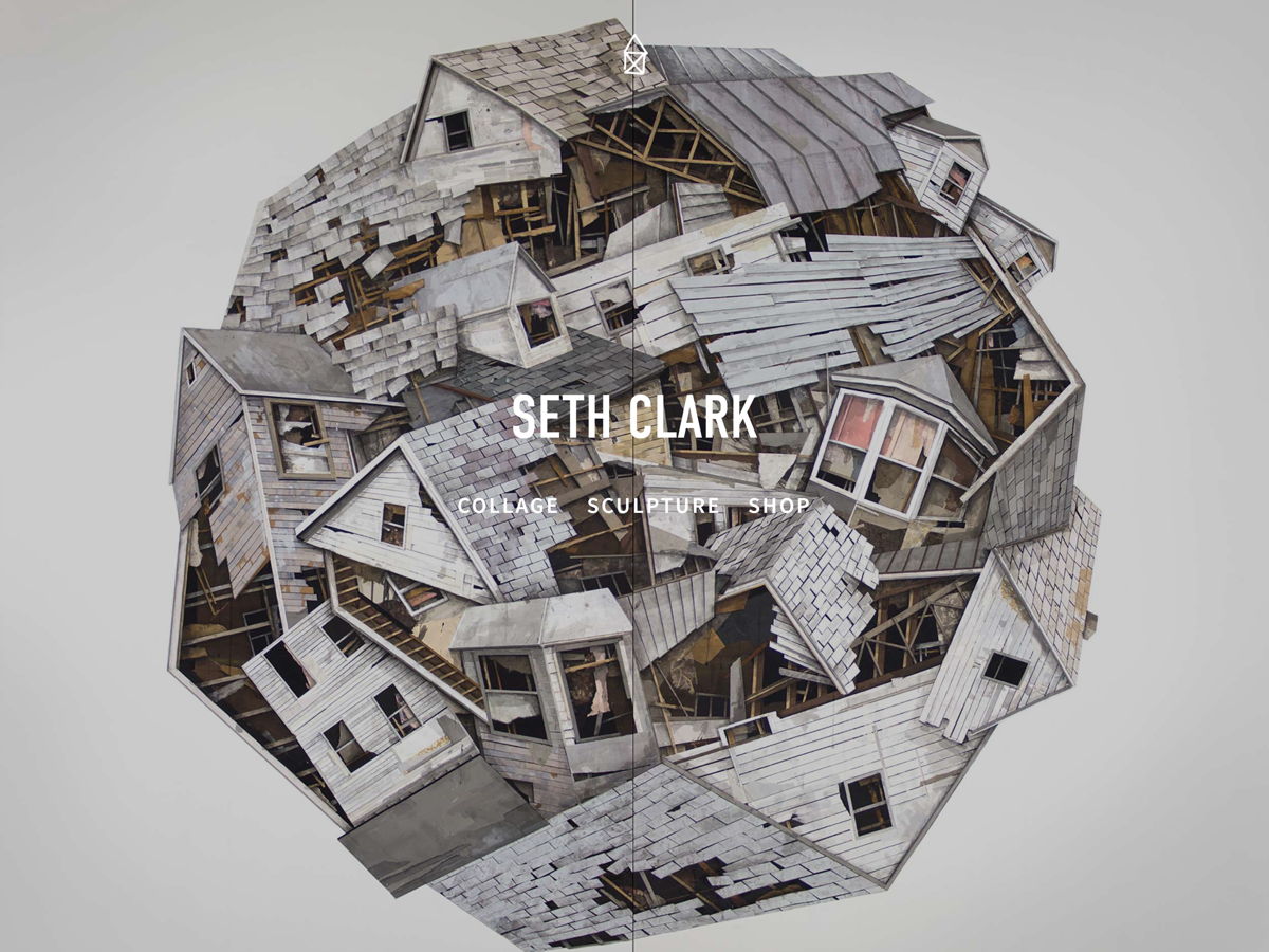 Screenshot of Seth Clark, from the art portfolios collection.