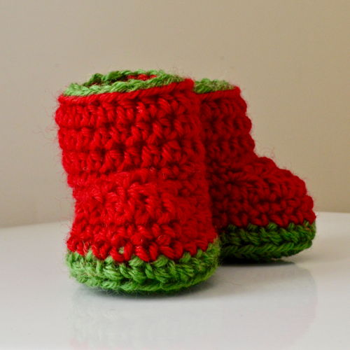 Bessie Geen Naai Baby Booties