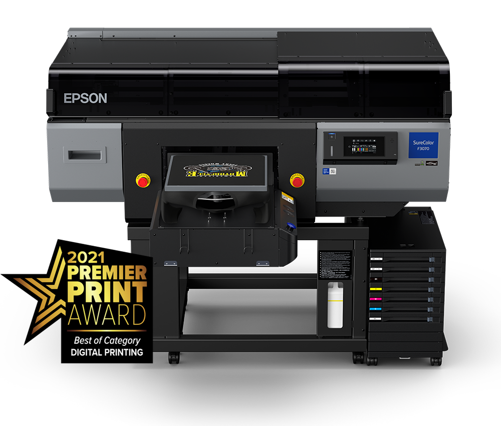 Epson SureColor F3070 Direct to Garment Printer Front View
