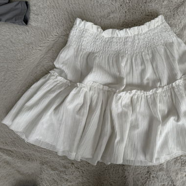 white skirt