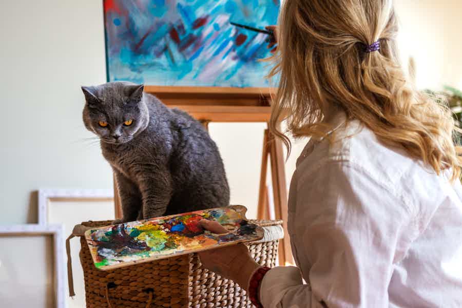Acrylic Painting Workshop in Cat Museum Budapest - photo 2