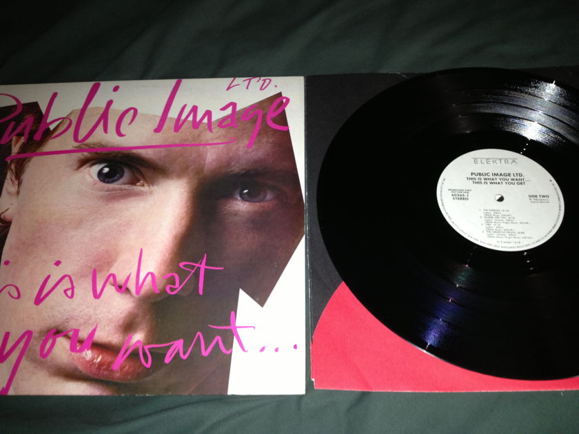PIL - This Is What You Want This Is What You Get Elektra Records White Label Promo LP NM
