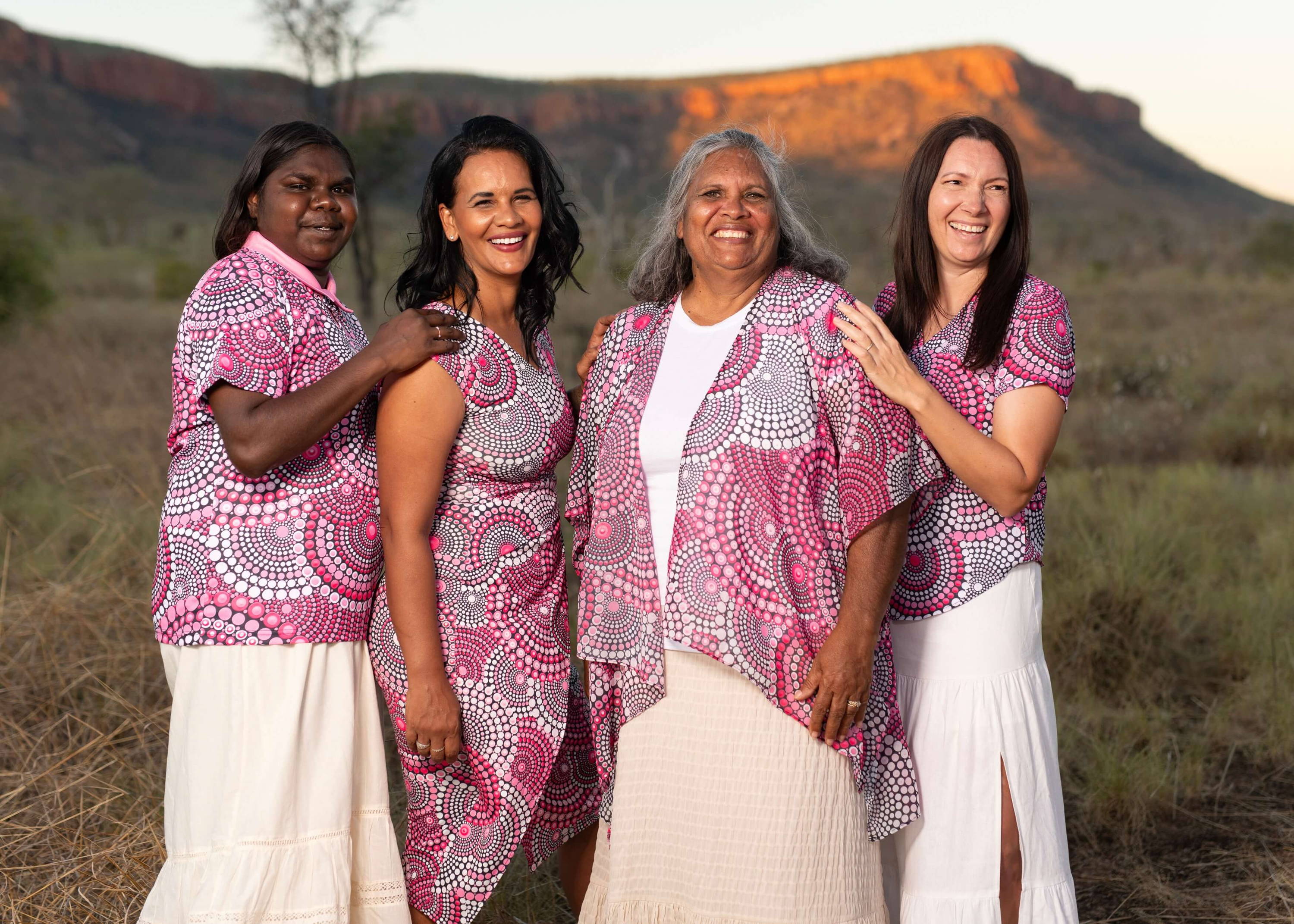 4 ladies wearing Tribe of Women clothing in Kununurra, The Kimberley
