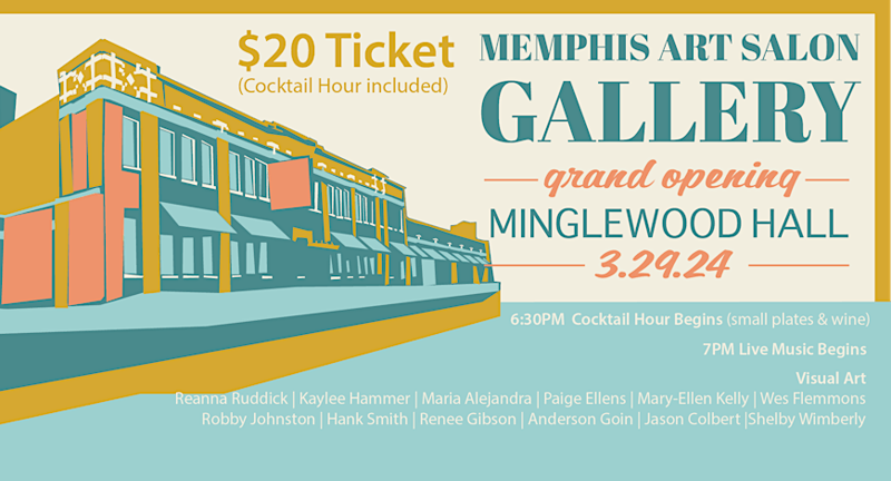 Memphis Art Salon Gallery Opening ft. Memphis Wine Society