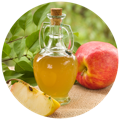 A bottle of ACV, an ingredient in the best acv gummies