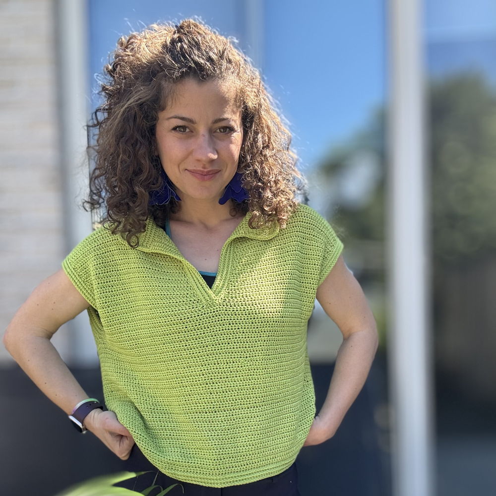 The Polo T-Shirt Crochet Pattern | Oversized, Drop-Shoulder Design (XS–5XL)
