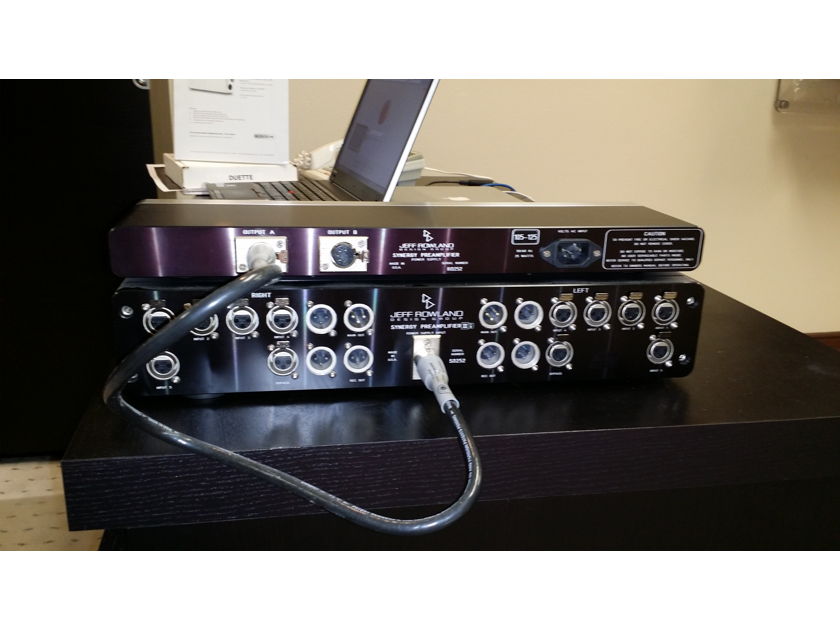 Jeff Rowland Synergy mkIIi PreAmp with Power Supply with Cardas Power Supply Cable