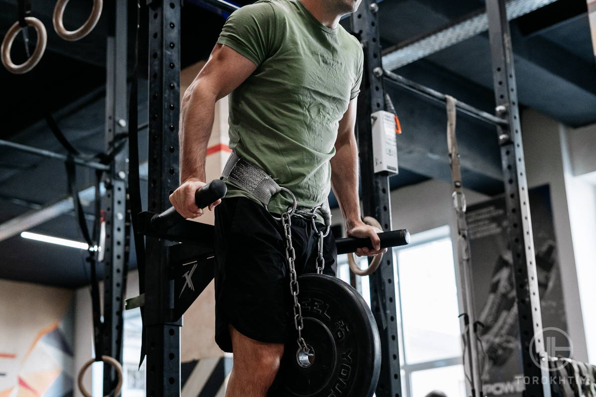 Athlete Doing Dips Athlete Doing Dips