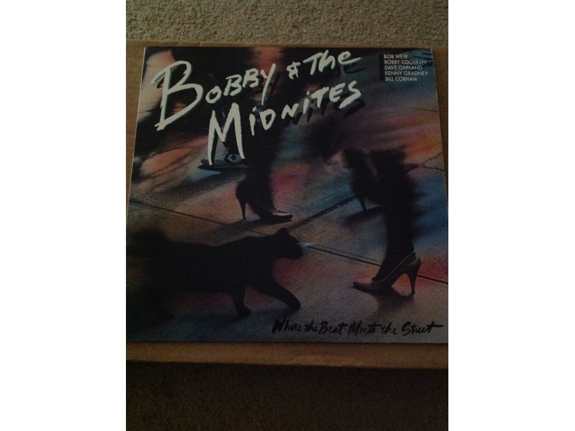 Bobby & The Midnites - Where The Beat Meets The Street Bob Weir Billy  Cobham Columbia Records Vinyl LP NM