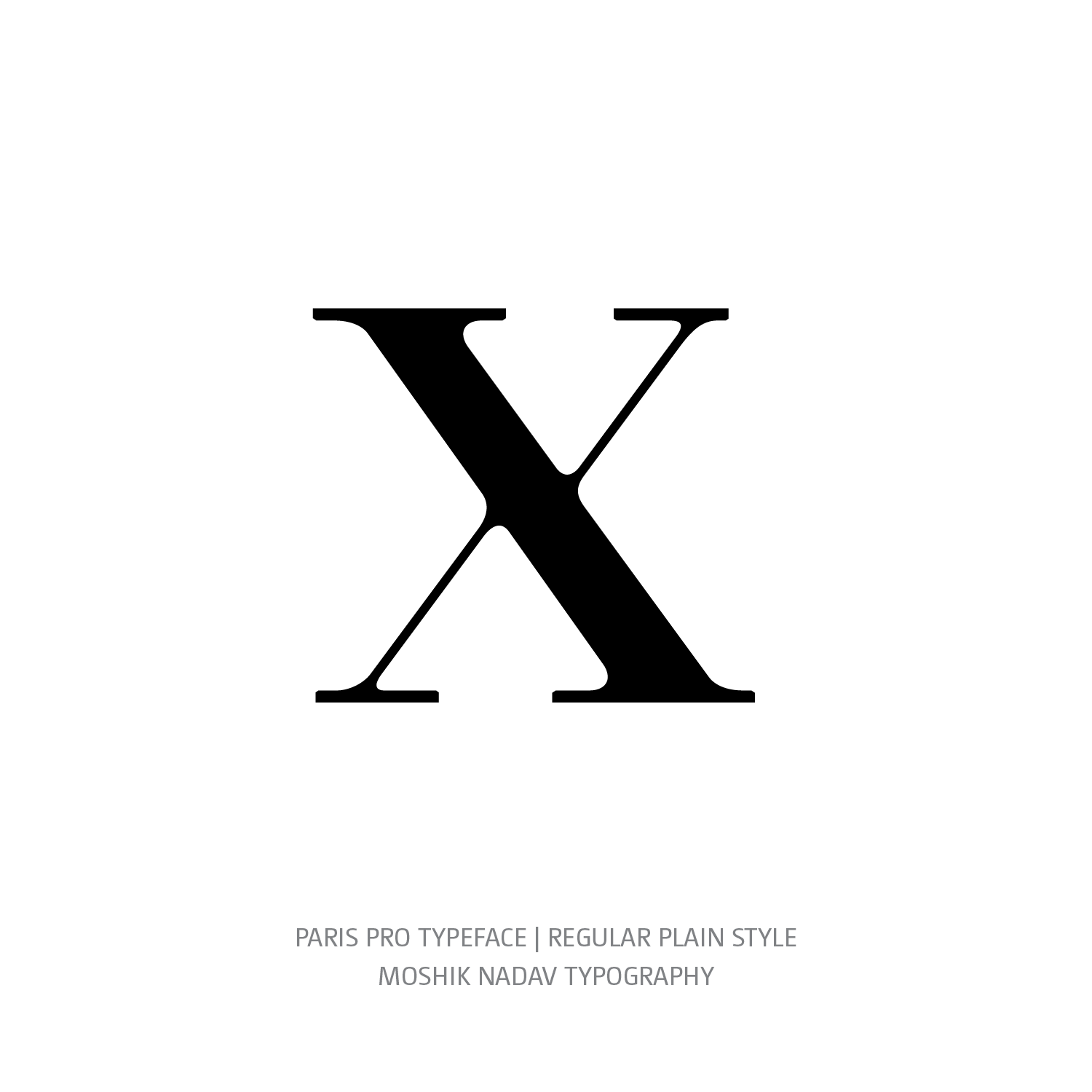 Paris Pro Typeface Regular Plain x