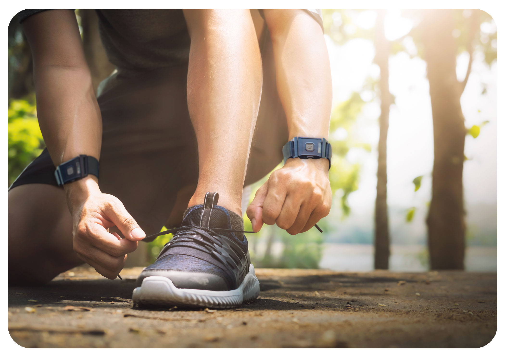 Man going for run wearing TouchPoints