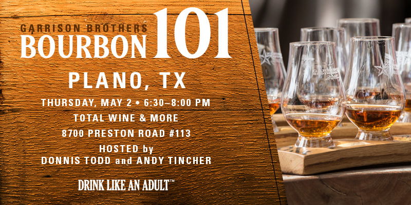 Bourbon 101 Class with Donnis Todd and Andy Tincher promotional image