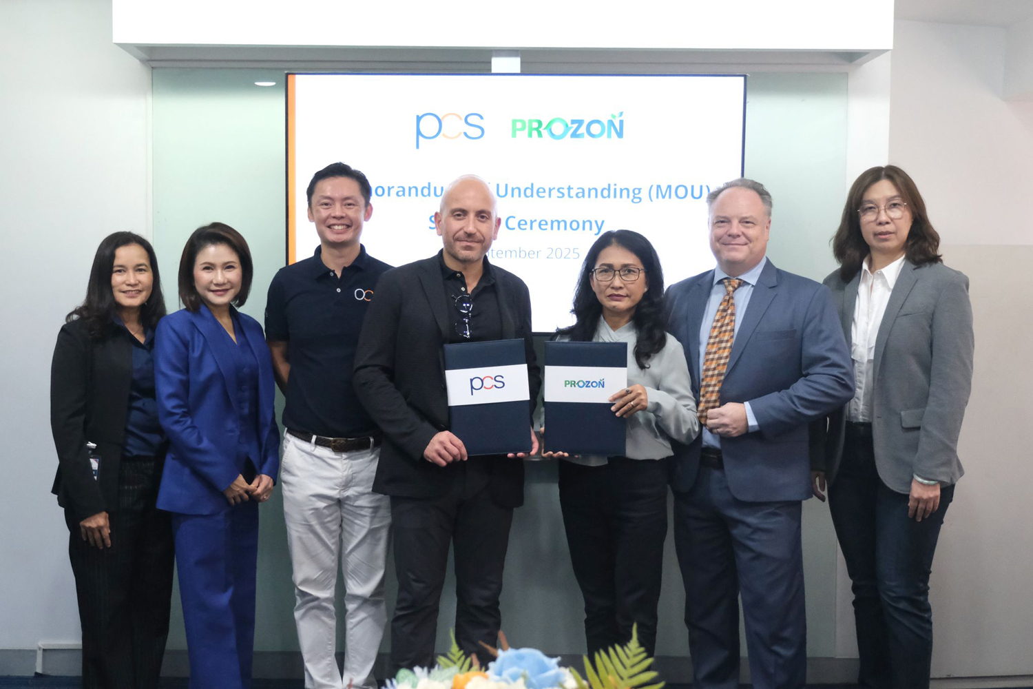 PCS และProzon ลงนามบันทึกข้อตกลงความร่วมมือ (MOU) เพื่อขับเคลื่อนนวัตกรรมการทำความสะอาดอย่างยั่งยืนด้วยเทคโนโลยี