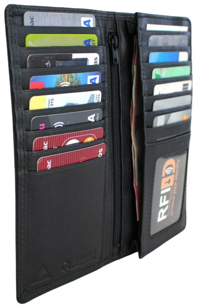 RFID Security Lined Leather Wallet Style 11027 - Image 2