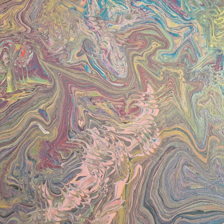 Acrylic pouring square art