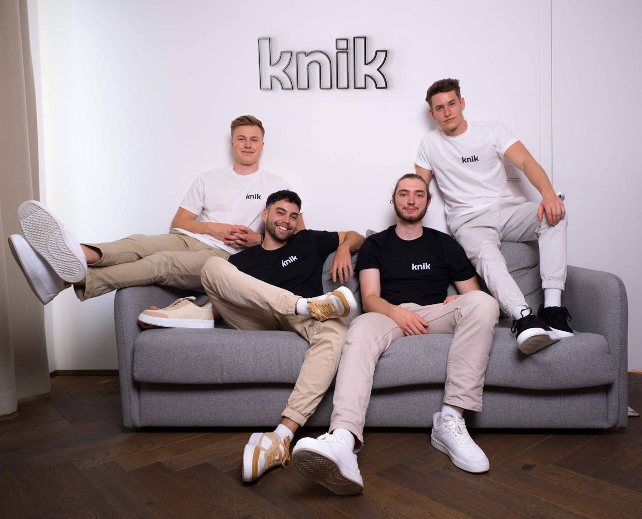 Knik Schuhe Gründerteam, Jan Edelmüller, Michael Bayreder, Peter Weberndorfer und Harald Wolschlager