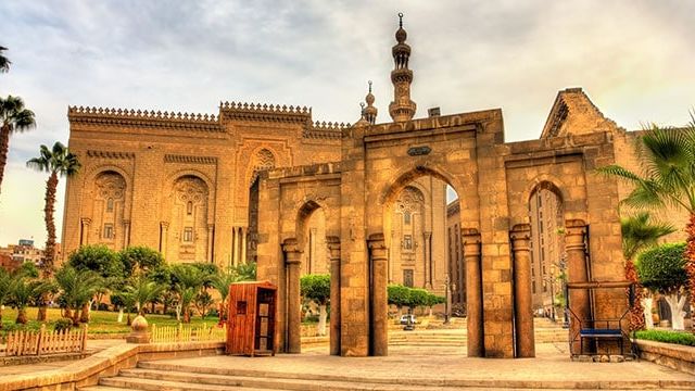 Entrance between the Al-Rifa'i & Sultan Hassan Mosques, Cairo, Egypt