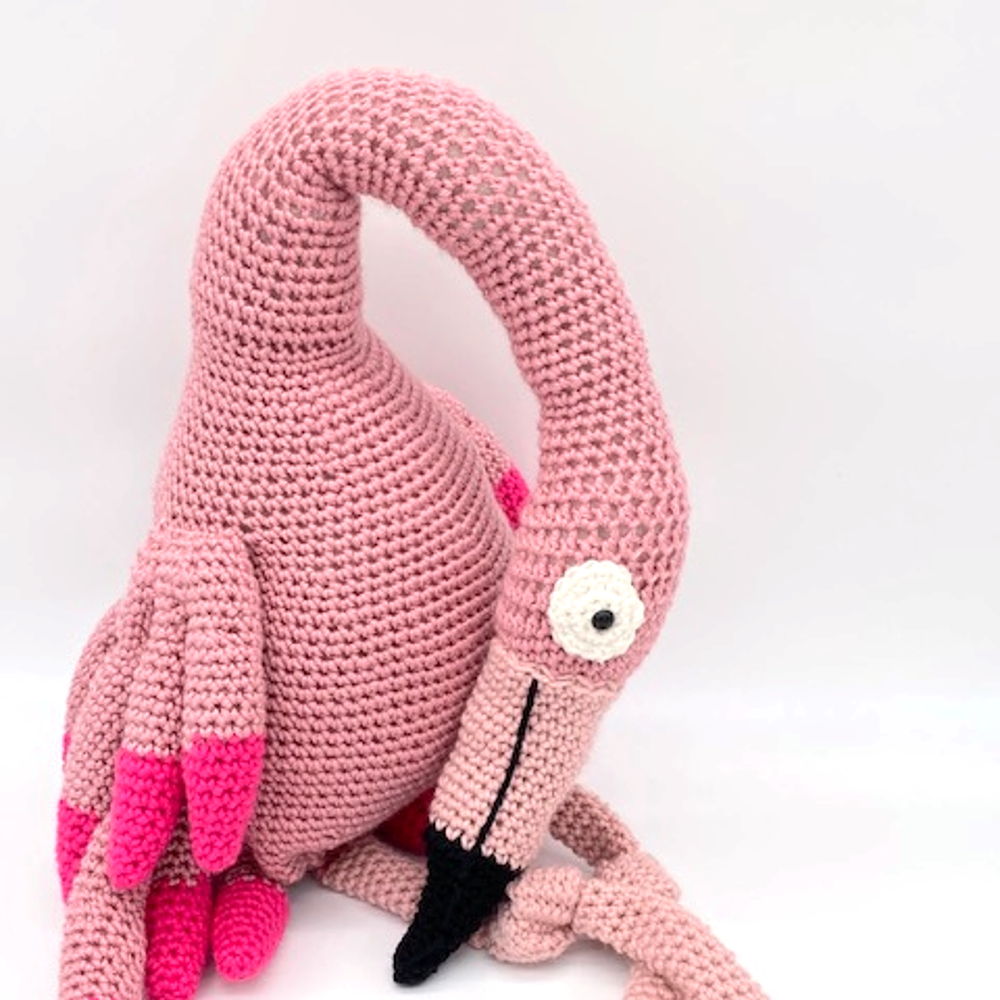 Bird Buddy Flamingo Crochet Amigurumi Pattern