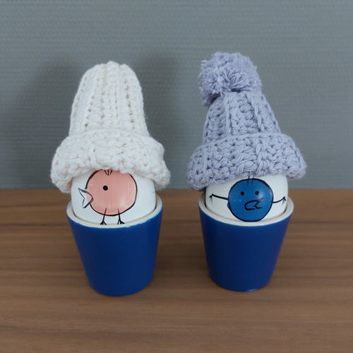 Haakpatroon ei-hoedje of eiwarmer!