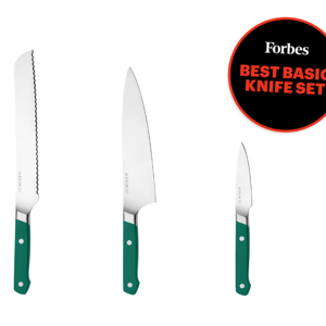 Green please! 3 Piece Knife Set for Culinary Excellence | Misen