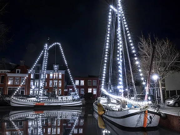 Features of Ollny's 800 leds clear cable cool white string lights - mobile size