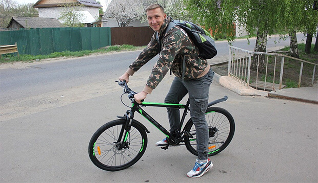 Радио Родных Дорог подарило жителю Мичуринска велосипед - Новости радио OnAir.ru