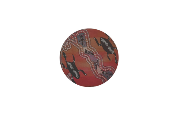 Boho Chic Round Rug | Textured Polyester Chenille Floor Mat (60x60)