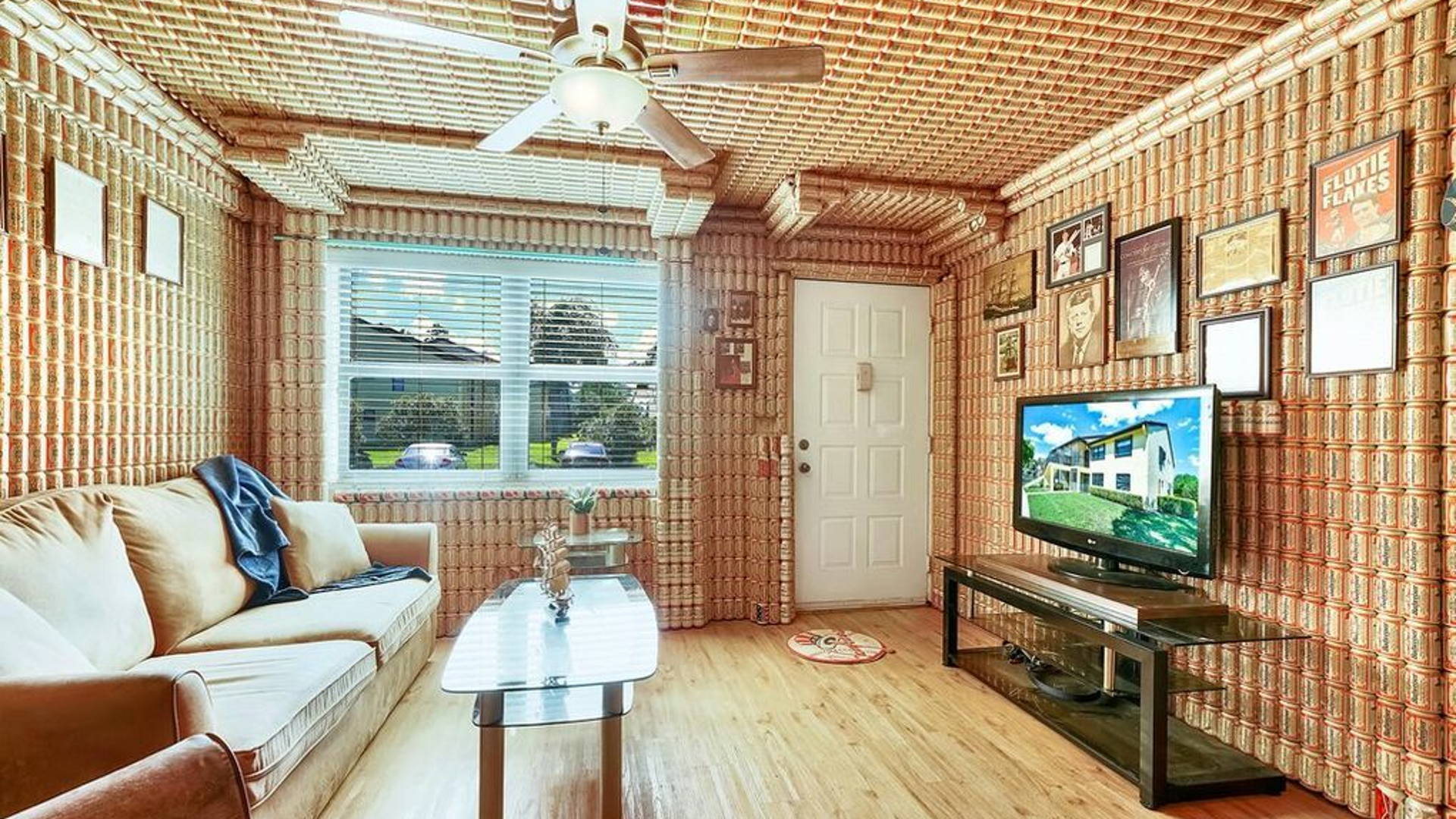 Featured image for Would You Buy A Condo Covered In Budweiser Cans?
