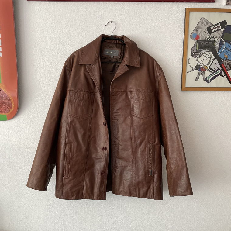 Ben Sherman Brown 90s Leather Jacket 