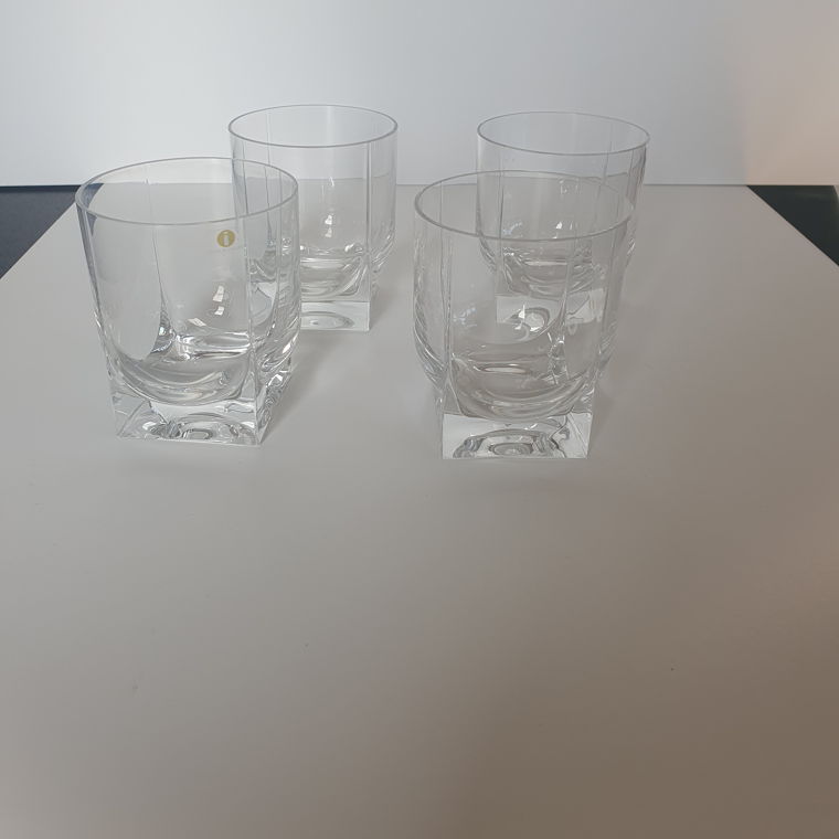 4 Whiskey Kristallgläser, Marke Littala