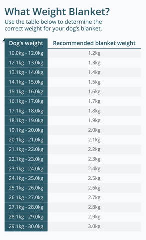 Choose the correct weight for a large dog