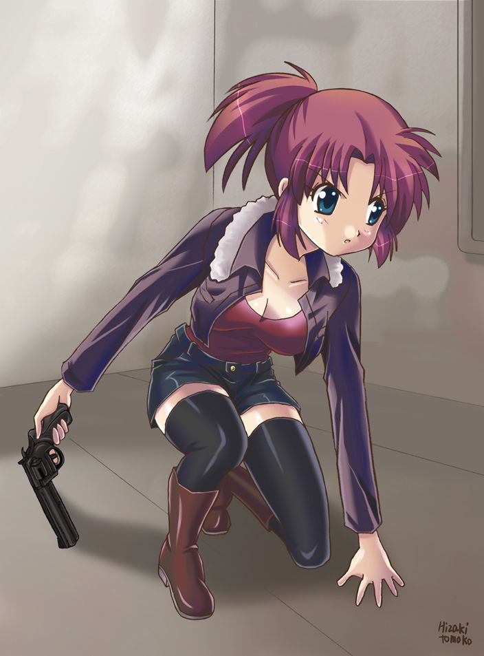 プリント 8x10銃を持つ女性のアートワーク 銃と女の子 | 陽崎杜萌子 | AWRD (en)