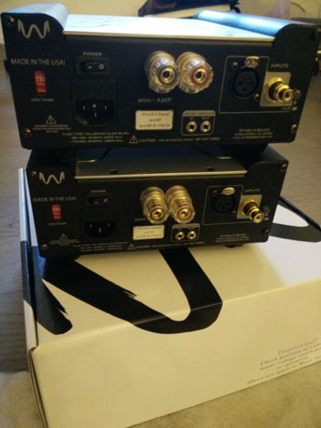 Wyred 4 Sound mAMP monoblock amplifiers PAIR silver Ori...