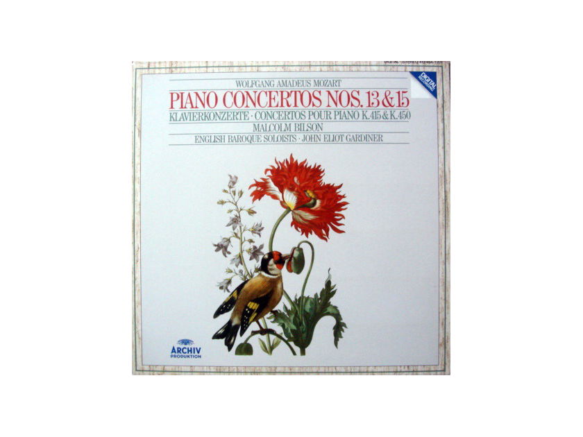 Archiv Digital / GARDINER-BILSON, - Mozart Piano Concerto No.13 & 15, MINT!