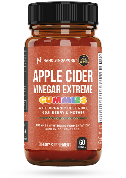 A bottle of Nano Singapore's Best ACV Gummies
