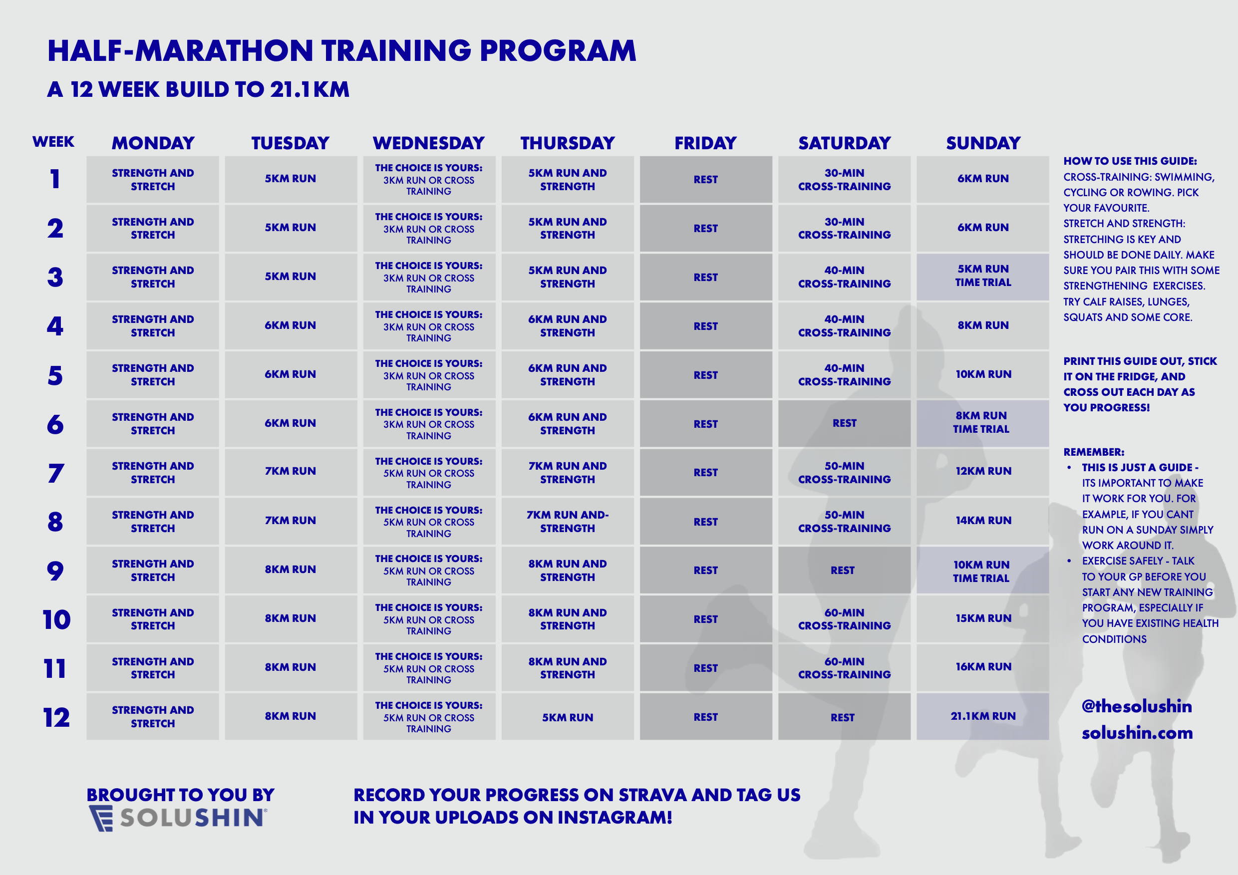 Half marathon training program