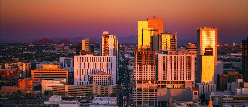 Photo by Nils Huenerfuerst on Unsplash of Phoenix Skyline Downtown