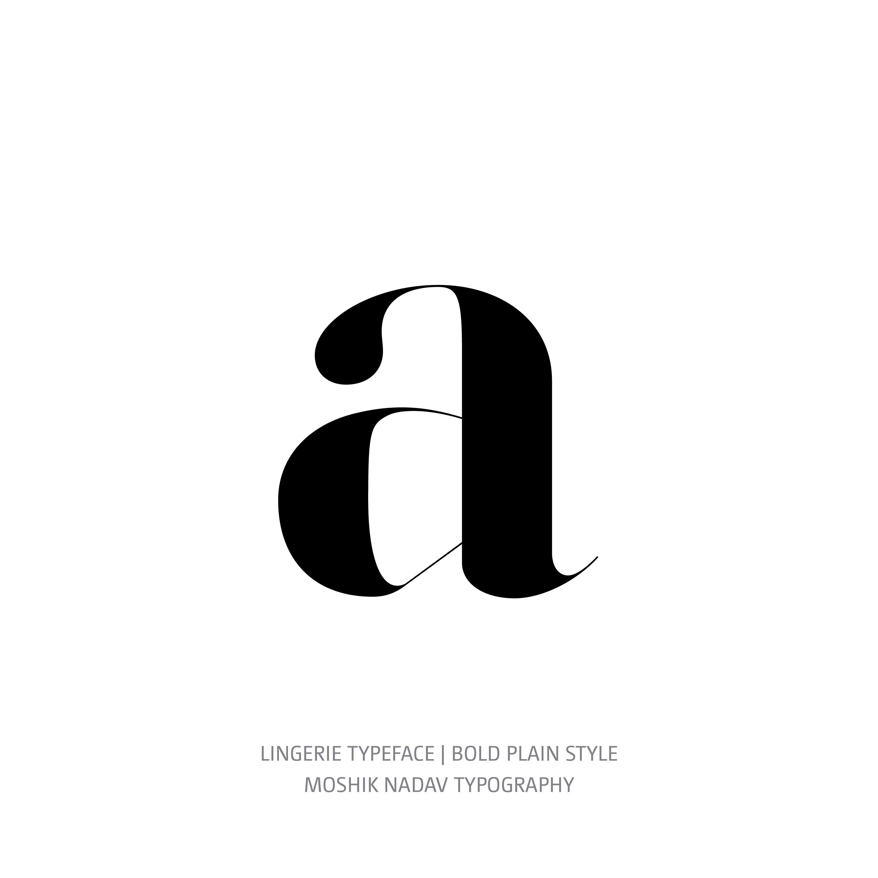 Lingerie Typeface Bold Plain a