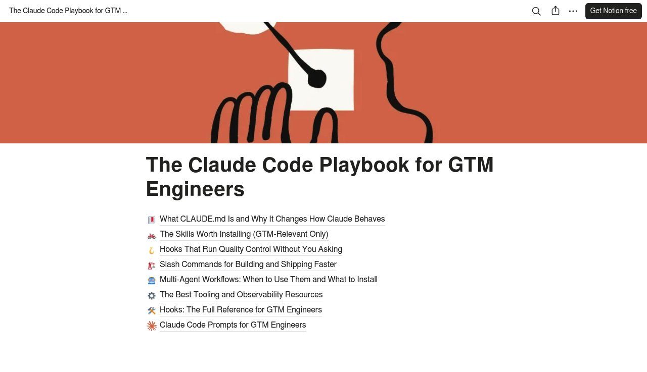 The Claude Code Playbook for GTM Engineers